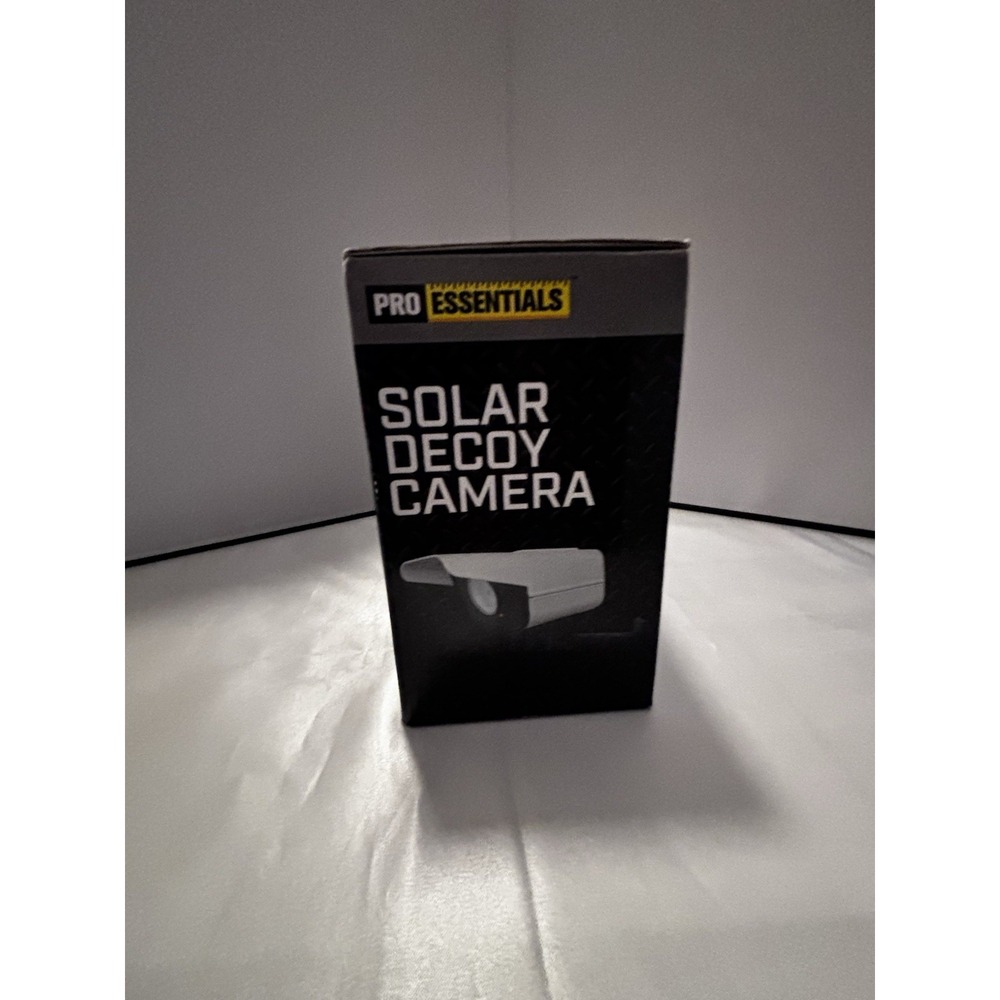 Pro Essentials Solar Decoy Camera Dummy Security Camera Solar Rechargeable LED[B - Picture 5 of 7